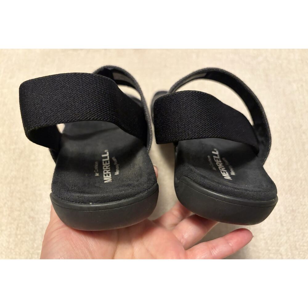 Merrell Blackout Sandals Strappy Canvas Memory Foam Black Gray J003378 Women's 7 - Picture 6 of 9